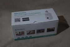 AlkiVision 2K PT Wireless Light Bulb Camera