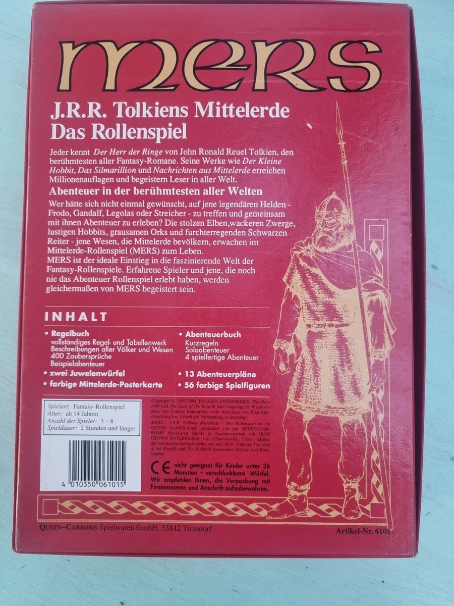 Queen Games MERS J.R.R. Tolkiens Mittelerde Das Rollenspiel