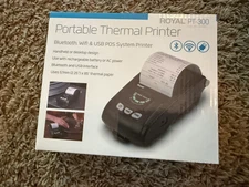 (Lot of 3) Royal Portable Thermal Printer PT-300 89213F New Case of 3