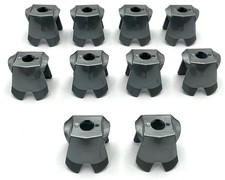 Lego 10 Nuevo Plano Plata Minifigura Armadura Pechera con Piezas de Protección para Piernas