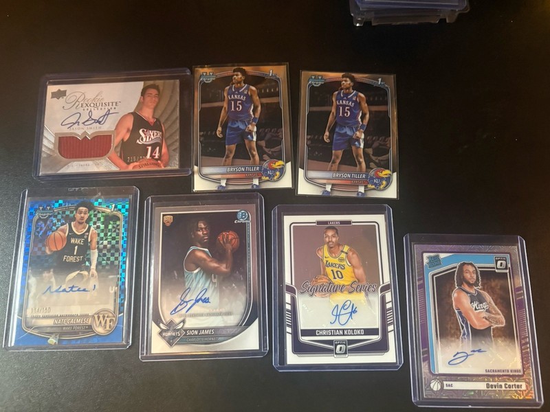 Exquisite Basketball Auto Rookie Lot Of 7 Nice