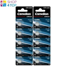 10 Camelion Cr1225 Batteries Lithium 3V Coin Cell Dl1225 Ecr1225 5Bl 2033 NEW