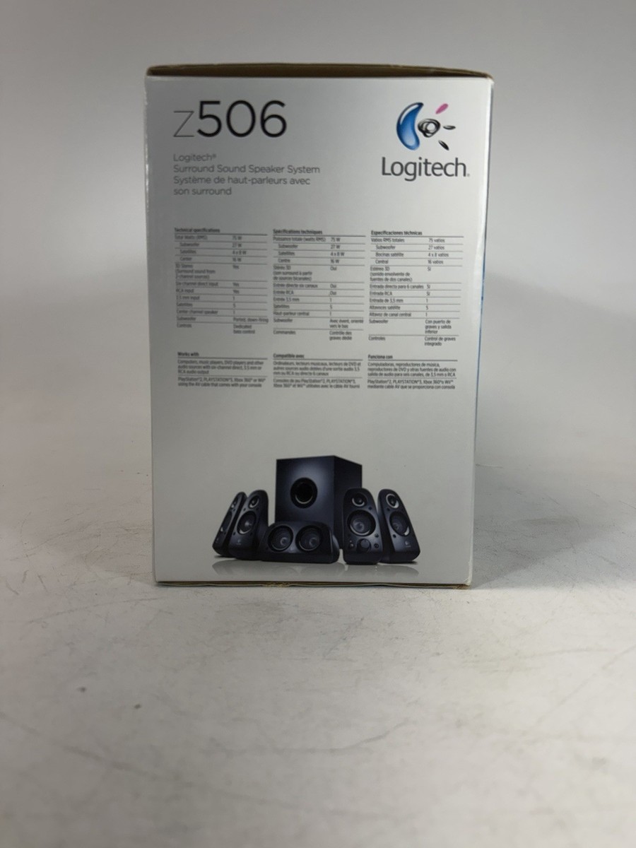 Logitech Z506 Surround Sound 5.1 Home Theater PC Speaker System