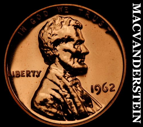 1962 Lincoln Wheat Cent- Red Choice Gem Proof Luster #i2142