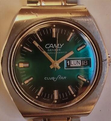 Camy Geneve Superautomatic Club-Star Vintage watch. ETA Cal. 2789