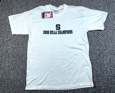 Unworn Michigan State Spartans 2000 NCAA Champions T-Shirt Adult Large White