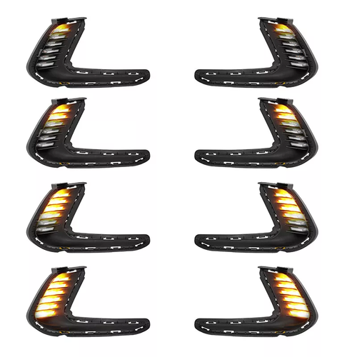 Front Bumper LED Fog Lights Lamps+Wiring For 2016-2018 Hyundai Elantra 4DR Sedan - Picture 6 of 13