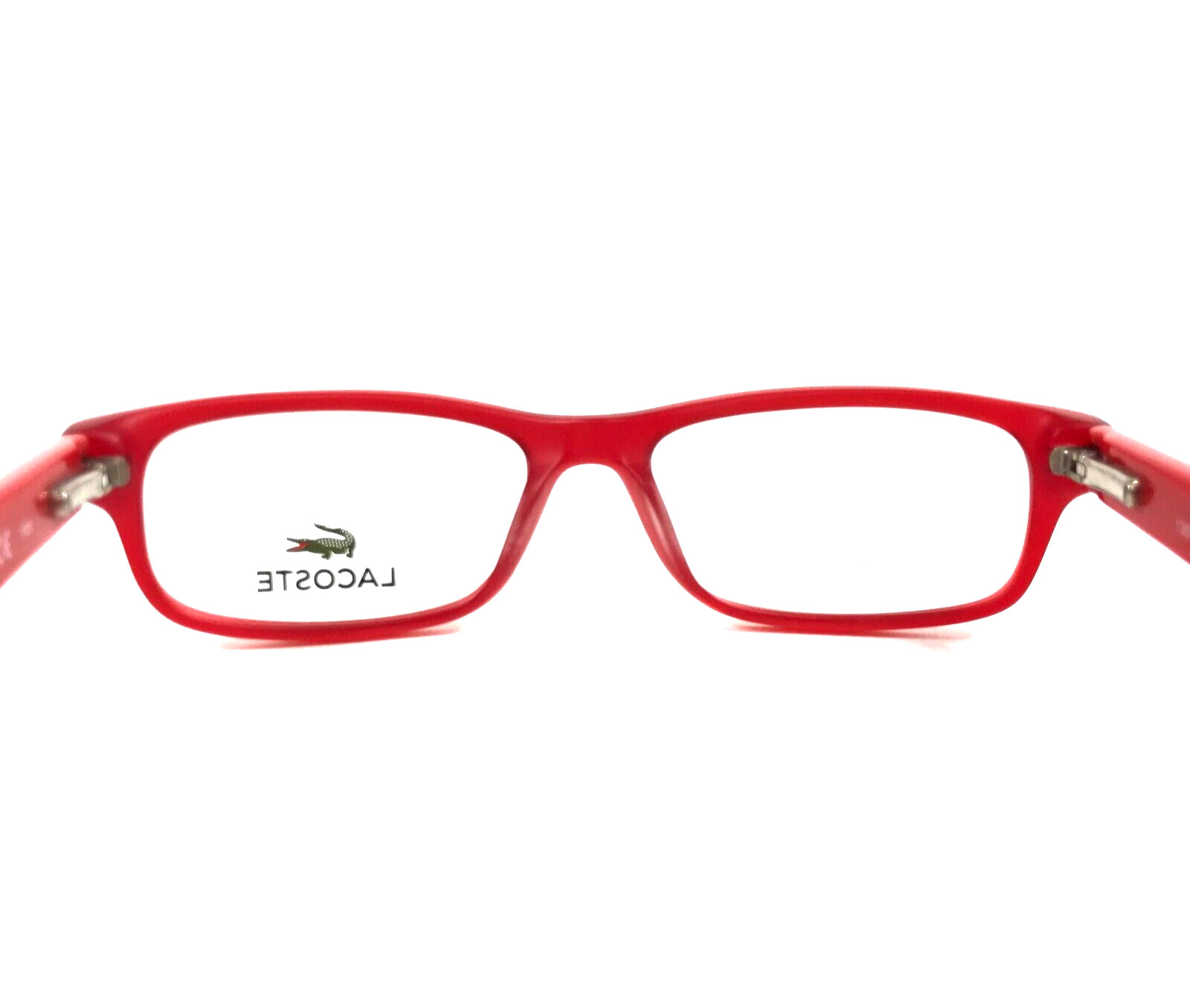 Lacoste Kids Eyeglasses Frames L3605 615 Red Rectangle Full Rim 45-14-130 thumbnail 8