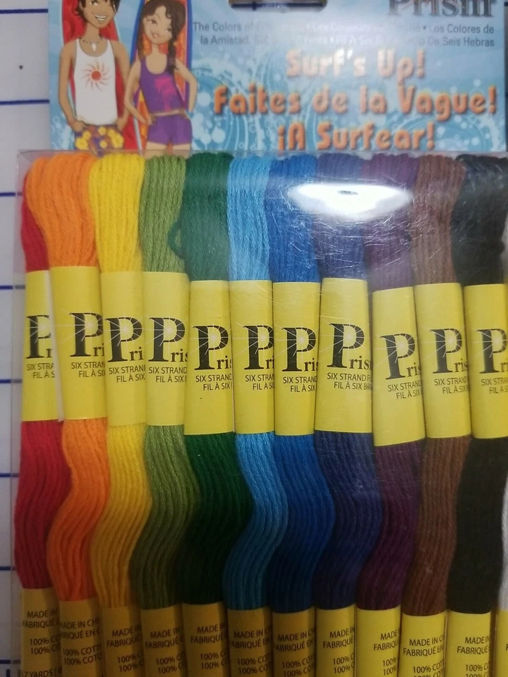  LOT OF 2 Prism 6-Strand Floss Pack 8.7yd 24/Pkg Surf's  New  A4 - Image 2 of 3