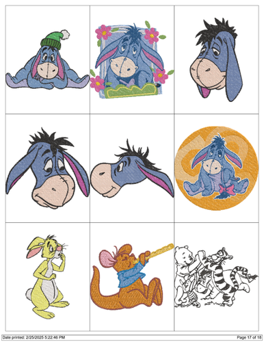 NUEVA MÁQUINA DE BORDAR DE OSO DE DIBUJOS ANIMADOS DISEÑOS COLECCIÓN UNIDAD USB PES - Imagen 17 de 18