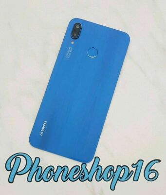 Original Huawei P20 Lite Akkudeckel Deckel Touch ID Sensor Backcover Blau A