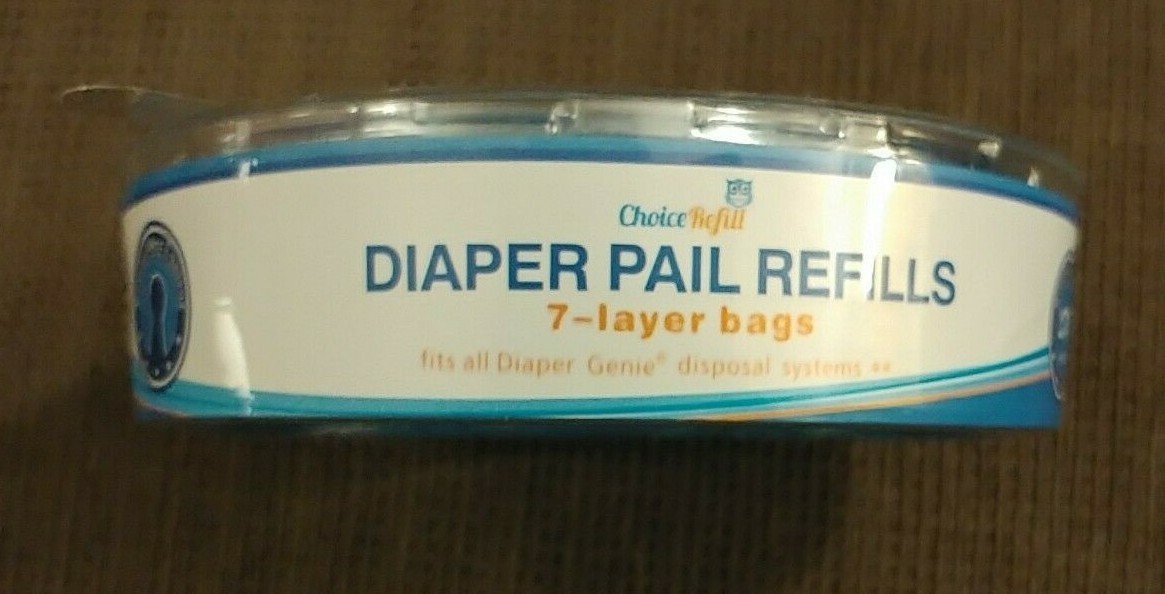 Choice Refill 4 Diaper Pail Refills 7 Layer Bags New!!! (See