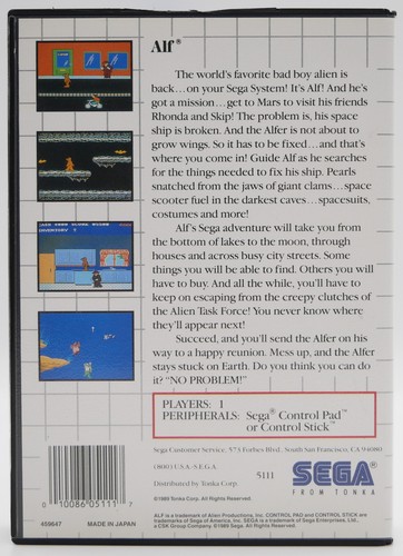 Alf | Sega Master System SMS | komplett OVP CIB boxed - Bild 5 von 10