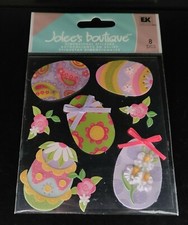 Jolee's Boutique EASTER EGGS Scrapbooking Stickers Decorated SPJB283 RARE 2011 