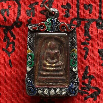 Thai Amulet Magic Phra Kring Bell Buddha 3 LP Lucky Love Charm Rich Pendant NO.1