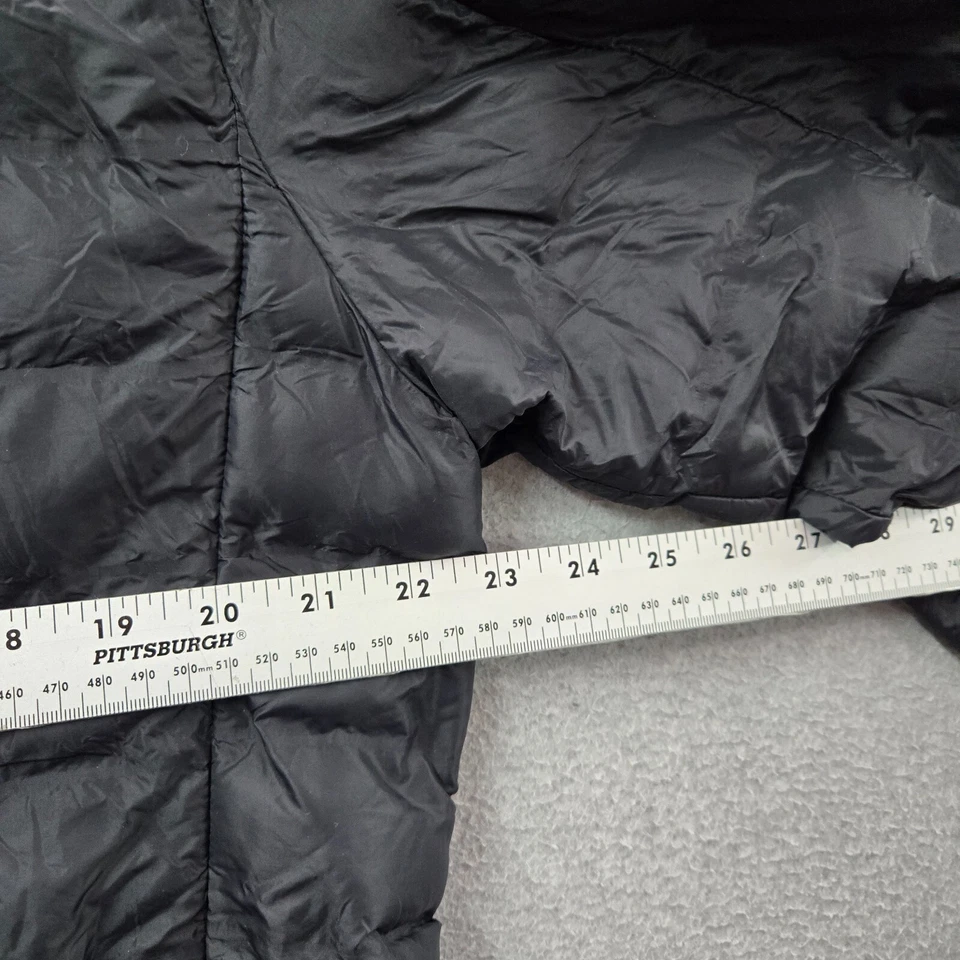 Chaqueta Gerry Hombre Grande Negra Puffer Bloques de Color Bolsillos con Cremallera Completa Cuello Simulado Nylon Foto 4 de 4