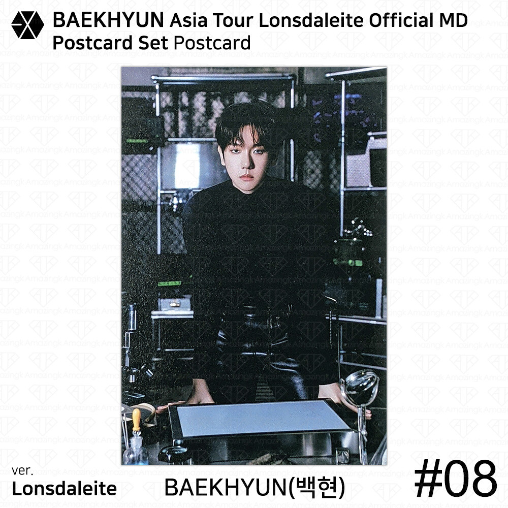 EXO Baekhyun 2024 Asia Tour Lonsdaleite Official MD Postcard