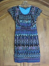 Sequin Hearts Girls' Geo-Print Dress Size 10 Cute 