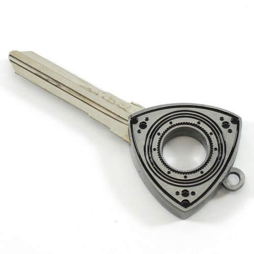 ROTOR KEY BLANK FITS: 1983-1987 SILVER - MAZDA RX-7 FB GS GSL GSL-SE 12A 13B - Picture 7 of 8