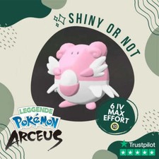 Blissey Shiny Legends Pok mon Arceus 6 IV Max Effort Custom OT Level Gender