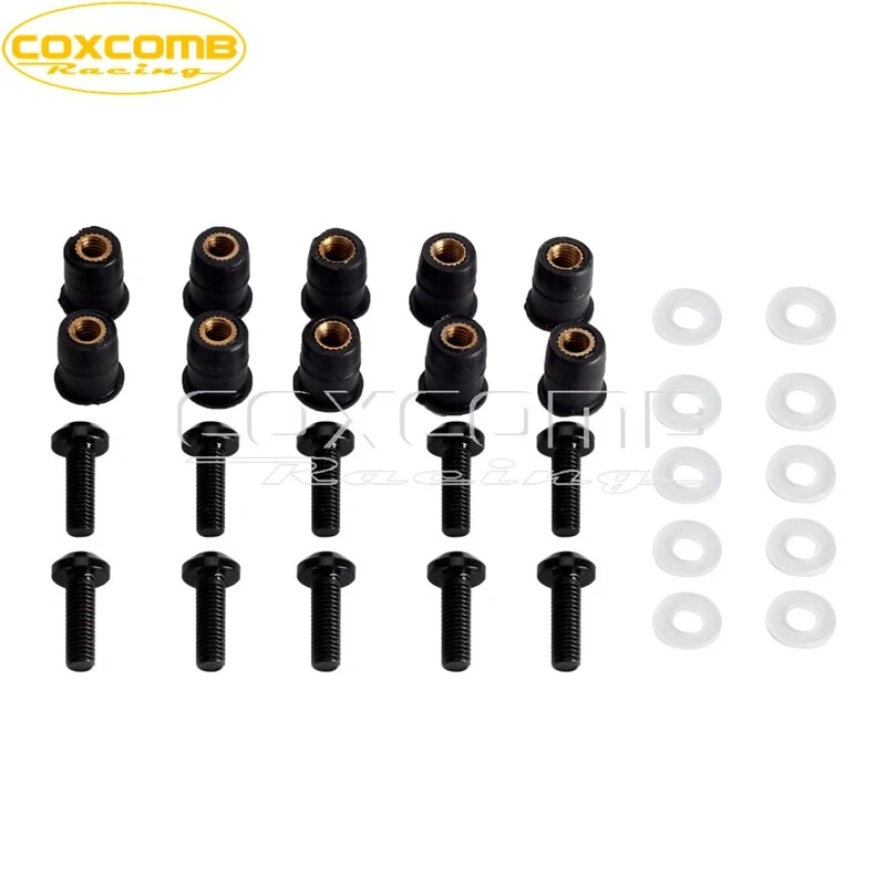 M5 (5MM) Aluminum Hex Head Bolts Kit Nuts Washer Socket Cap Screws Set — 第 2/4 张图片