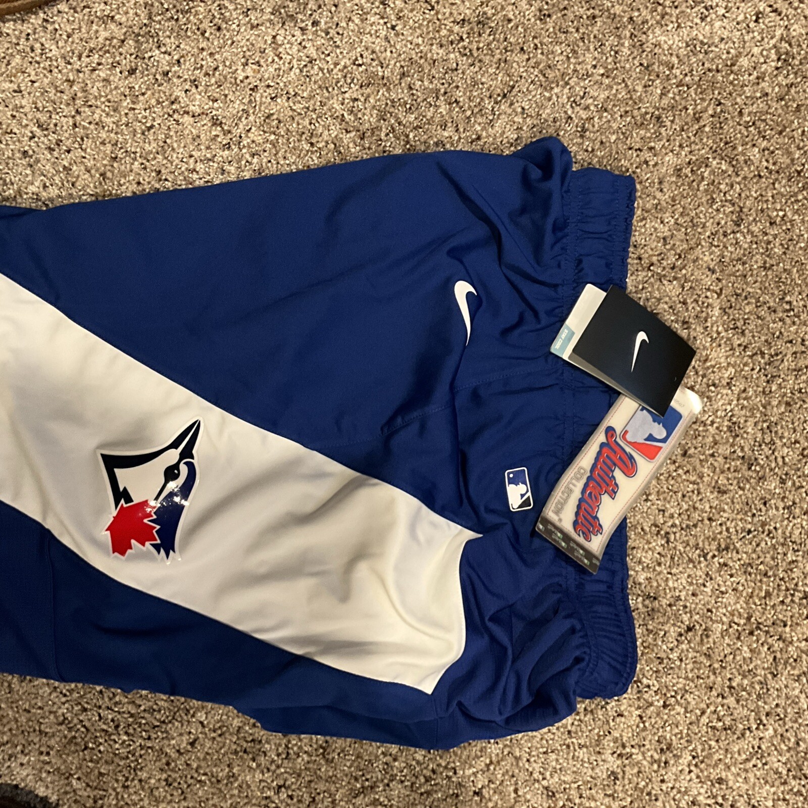 NEW TORONTO BLUE JAYS TEAM  PLAYERS LOCKER ROOM SHORTS XXL WILL FIT  XL