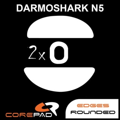 Corepad Skatez Darmoshark N5 Replacement Mouse Feet Hyperglides PTFE Teflon