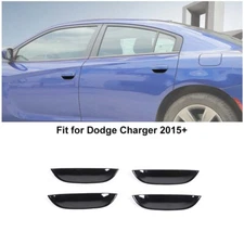 4X Car Exterior Door Handle Bowl Decor Cover Trim Bezels for Dodge Charger 2011+