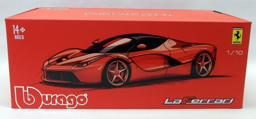 Burago Signature 1/18 Scale Diecast - 18-16901 Ferrari LaFerrari Supercar Black - Imagen 6 de 6