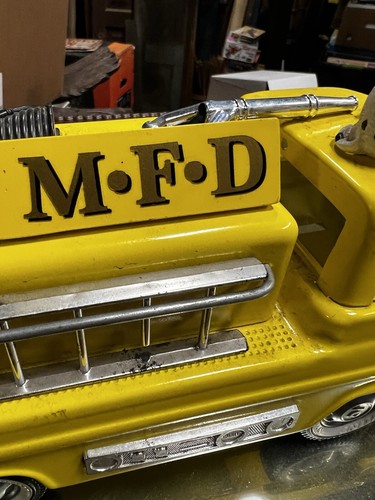 cool Vintage Nylint custom fire truck ladders & pup Yellow paint - 13” - Picture 7 of 19