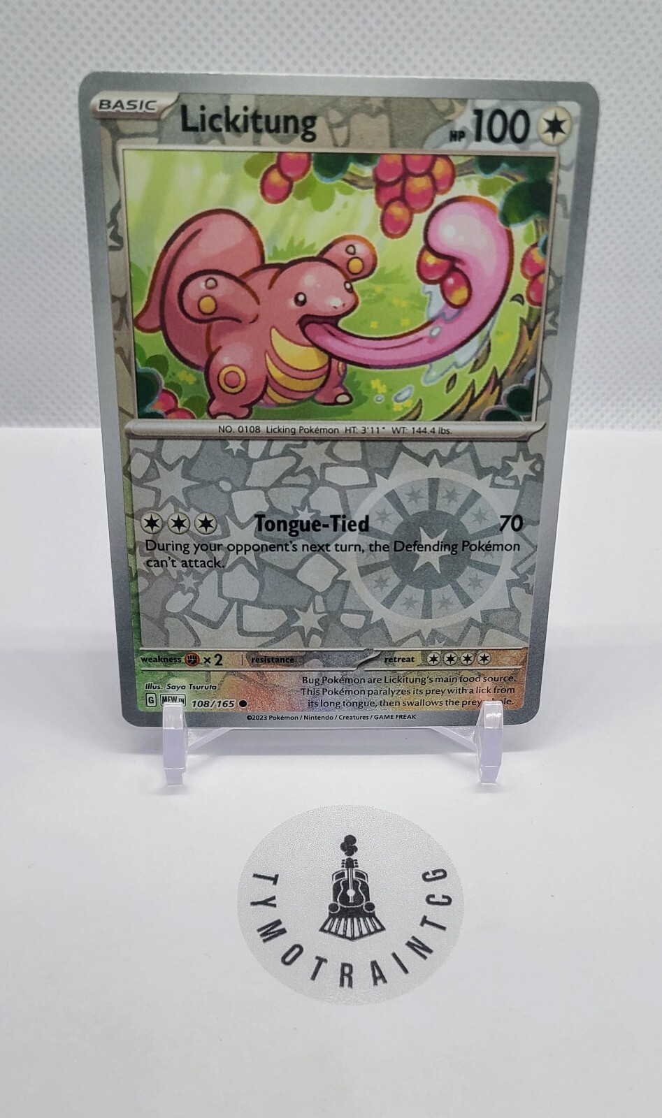 Pokémon - Lickitung - Scarlet & Violet-151 - 108/165 Reverse Holo