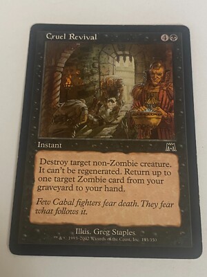 Cruel Revival - Onslaught - Magic the Gathering MTG Nice!