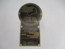Typenschild Schild Willy