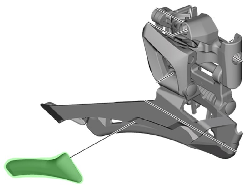 Dérailleur avant Shimano Ultegra FD-R8000 11v à braser