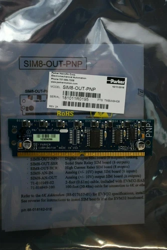 Parker SIM8-OUT-PNP Digital Output SIM Board Blue