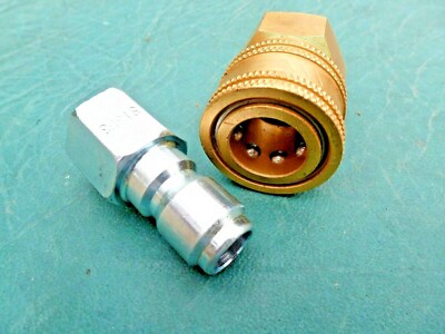 1/4'' Quick Connect Fittings 1-Socket 1-Plug Pressure Washer Wand Tips Connectors