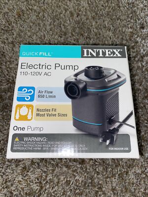 Intex Quick Fill Electric Pump 110-120V AC Inflates & Deflates New