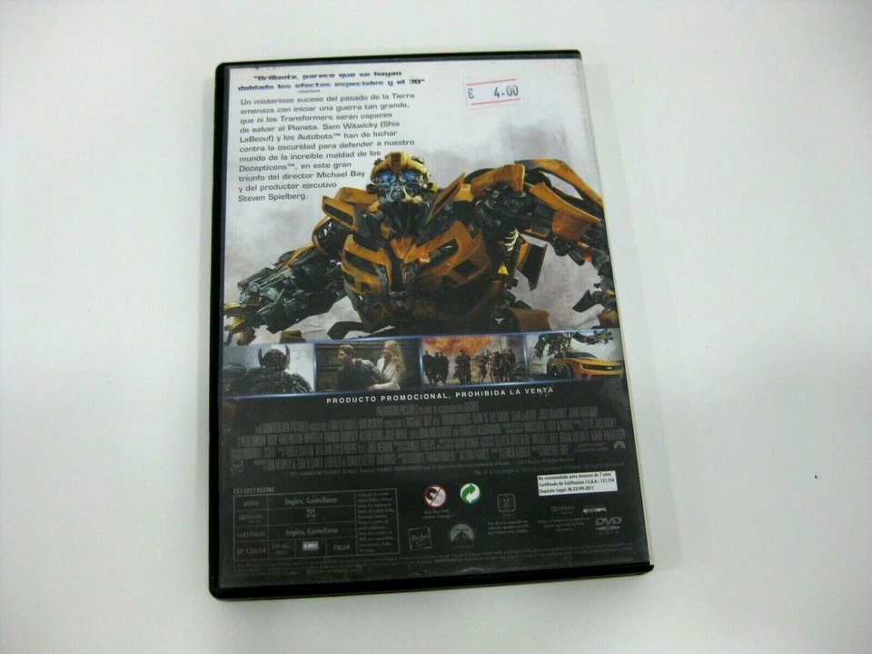 Transformers the Dark Side Of the Moon DVD Shia Labeouf Rosie Huntington - Image 2 of 2