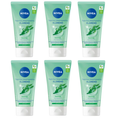 Nivea Tägliches Waschpeeling Gesichtsreinigung klärend 150ml 6er Pack