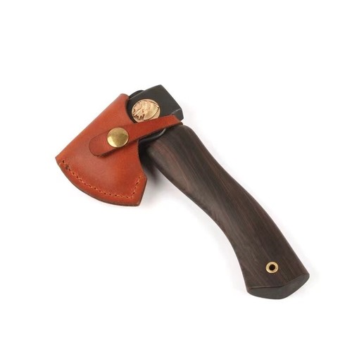 EDC Portable Axe Indian Mini Tomahawk 440c Steel Small Axe With Ebony Handle - Picture 1 of 5