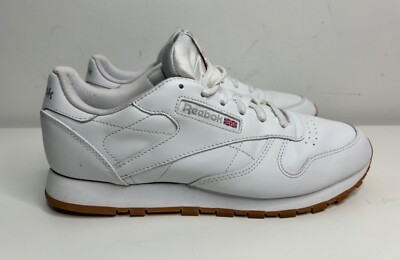 Reebok Classics Damen Sportschuhe weiß Leder Schnür-Pumps Schuhe UK Größe 7,5