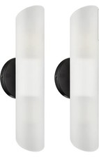 DAYCENT Modern Farmhouse Black Bathroom Light Fixtures Wall Sconces Set of Tw...