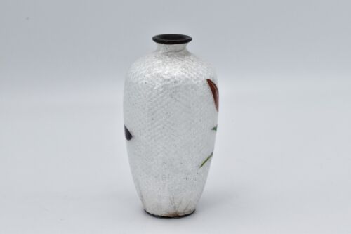 Meiji Japanese Ginbari Cloisonne Vase 19th Century Enamel - Picture 4 of 7