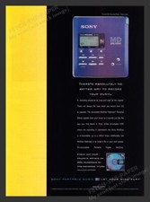 Sony MZ-R55 MD Walkman Digital Recording Player 1990s Print Ad 1999