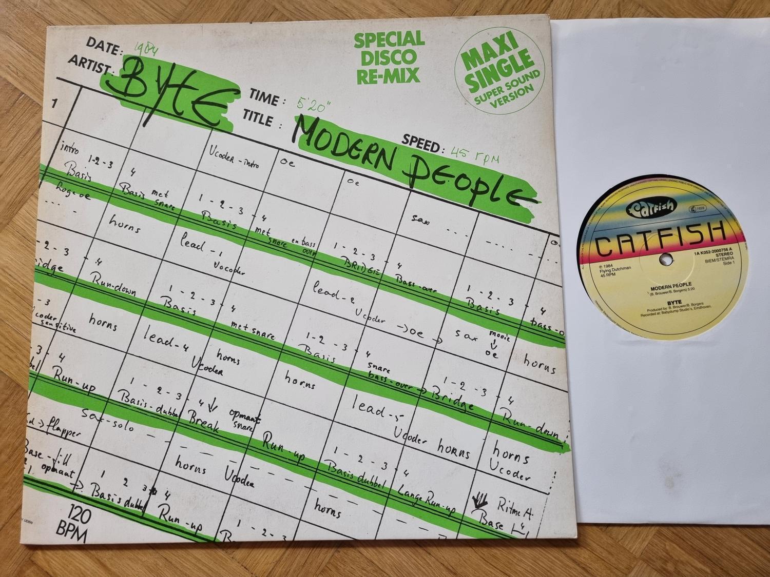 Byte - Modern people 12'' Disco Vinyl Holland