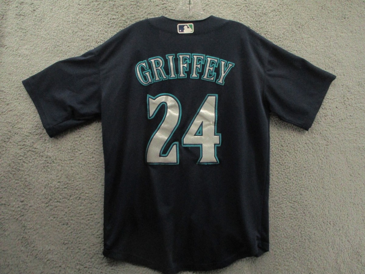 Majestic Seattle Mariners Jersey Griffey #24 Cool Base Blue Men's