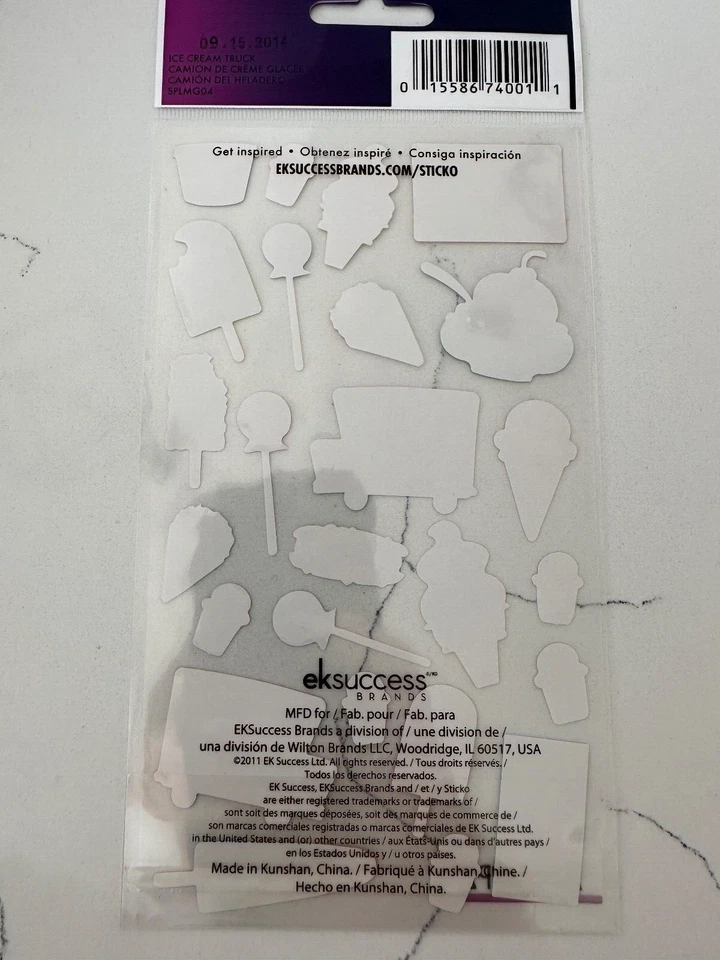Camión de helados Sticko autocollant ~ paletas conos barras conos de nieve piruleta Foto 2 de 4