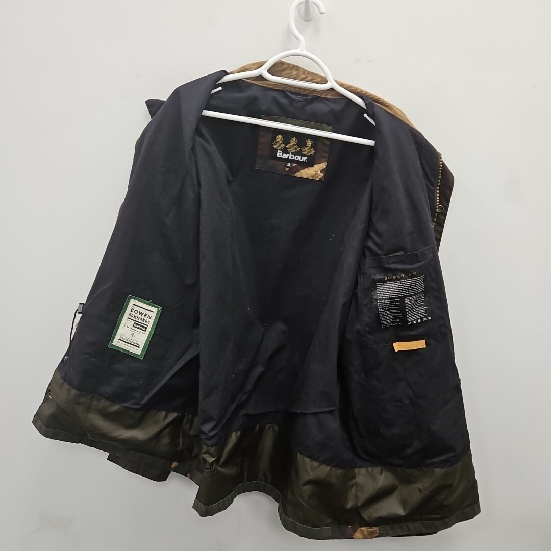 Barbour Cowen Commando Wax Waterproof Green Army Camouflage