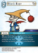Near Mint FFTCG Black Mage - 11-032C Opus XI Final Fantasy TCG