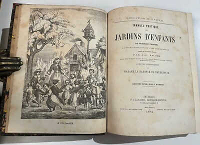 Manuel Pratique Des Jardins D'enfants Friedrich Froebel 1884